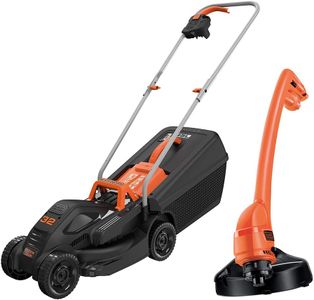 BLACK+DECKER 32cm Electric Rotary Lawn Mower with Grass Strimmer