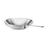 All-Clad 4414 Stainless Steel Tri-Ply Bonded Dishwasher Safe Open Stir Fry Pan/Cookware, 5-Quart, Silver