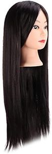 Salon Quality Long Hair Mannequin Head with Clear Hairline, for Hair Styling Practice, Ideal for Hairdressers and Beauticians