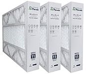 AirPurete Furnace Filters 20x25x5 (Actual Size: 19-3/4" x 24-3/4" x 4-3/8") | Replacement for Honeywell FC100A1037, Lennox X6673, Carrier, Bryant, Day & Night, and Payne | MERV 11 | Pack of 3