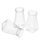 Biologix Drosophila Bottles, Bulk Packaging, Clear Polypropylene, Square Bottom, Stock Bottle, Case of 200