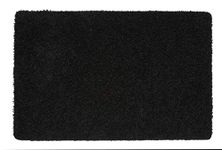 Buddy Black Rug 80 x 120 cm, Stain and Fade Resistant, Ultra Absorbent, Non Slip for All Traffic Areas