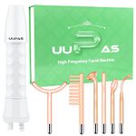 High Frequency Facial Wand - UUPAS Portable Handheld High Frequency Facial Machine with 6 Different Orange Tubes for Face/Hair/Body Home Use Device