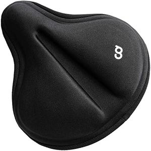 CyclingDeal Premium Bike Seat Cushion Cover 28 x 27cm - Padded Extra Soft Comfort Gel Wide Saddle Pad for Men’s & Women’s - Compatible with MTB & Road Bicycles