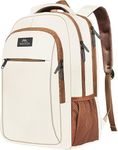 MATEIN Travel Laptop Backpack, Work Bag Lightweight Laptop Bag, Rucksack for Men Work, Anti Theft Business Backpack, Water Resistant School Rucksack Gift for Men and Women, Fits 15.6 Inch, Beige Brown