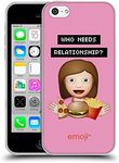 Official Emoji Relationship Food Soft Gel Case Compatible for Apple iPhone 5c