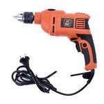 JK Super Drive 13mm Reversible Impact Drill 550W, E.Co 3000 RPM For Drilling into Wall, Metal and Wood, Copper, (9005072)