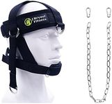 J Bryant Neck Harness Head Weight Lifting with Chain Adjustable Strap Neck Exercise Equipment