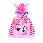 Girls' Rainbow Dash Hoodie Pinkie(Pink) 110(3-4 Years)