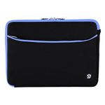 Black Blue Protective 17 inch Laptop Sleeve Carrying Bag Fit for Acer Aspire 5, 7, E, E1, ES, V Nitro, Black Edition, TravelMate P2 17.3inch