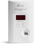 Kidde Carbon Monoxide Detector, Plug In Wall with 9-Volt Battery Backup, Digital LED Display