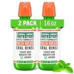 TheraBreath Dentist Formulated Fresh Breath Oral Rinse - Mild Mint Flavor, 16 Ounce (Pack of 2)