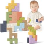 Lehoo Castle Montessori Toys for Toddlers, Building Blocks, Soft Baby Toys, Baby Sensory Toys for Toddler, Toys for 1 Year Old 10 PCS