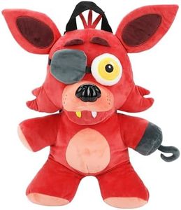 Bioworld Five Nights at Freddy's Chicko, Foxy 16” Plush Character Backpack, Foxy, OSFA, Custom