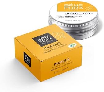 BenePura Pommade Propolis pour Peau Sèche et à Problèmes - Pour l'Eczéma et le Psoriasis - Hydrate la Peau - Réduit les Rides et les Boutons - Pommade Naturelle avec 30% de Propolis - 40 ml