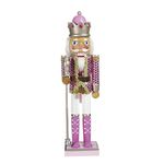 Kurt S. Adler 15-Inch Pink Nutcracker, Multi