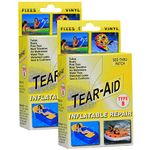 TEAR-AID Vinyl Inflatable Repair Kit, Yellow Box Type B (2 Pack)