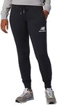 New Balance Women's NB Essentials French Terry Sweatpant, Black, Large