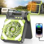 DOWILLDO Solar Powered Fan for Camp