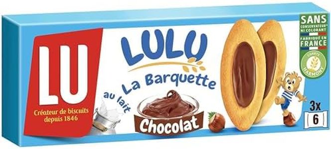LULU La Barquette Chocolat Noisettes - Gâteau Moelleux Idéal pour le Goûter - 1 Paquet (120 g)