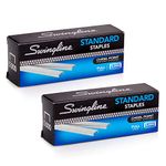 Swingline Staples, Standard, 1/4" Length, 210/Strip, 5000/Box, 2 Pack (35107)