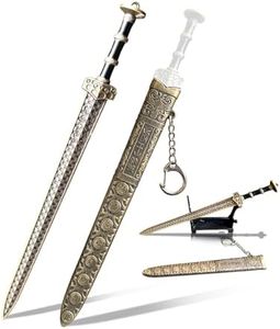 HERSAUL Ancient Sword Letter Opener with Sheath and Display Stand, Decorative Letter Opener Sword, Mail Open Tool Envelope Slitter