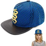 VRITRAZ Unisex Hip Hop Simple Patch Designer Adjustable Cap (Blue)