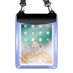 Universal Tablet Waterproof Case Pouch Dry Bag for iPad 10.2/9.7, iPad Pro 11/10.5, iPad Air, Samsung Galaxy Tab, Surface Go, Lenovo Dragon Touch Asus Acer Vankyo MatrixPad Winnovo Simbans (Blue)