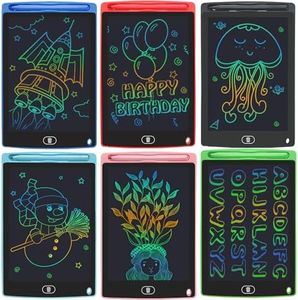 YIDEDRAW 6 Pack LCD Writing Tablets for Kids, 8.5 Inch, Toddler Toys Birthday Gifts for Ages 3-8 Boys Girls, Colorful Doodle Board Drawing Tablet for Learning and Education (Six Colors Available)
