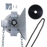 LAJIAOZ Garage Door Jackshaft Chain Hoist - 3:1 Reduced Drive Heavy Duty Hoist for Roll Up Doors and Jackshaft Garage Door Openers