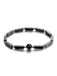 Jovivi Crystal Bracelet for Women,Black Obsidian Bracelet,Healing Crystal Natural Stone Cuboid Round Gemstone Beaded Stretch Bracelet Crystal Jewellery Gifts for Her Christmas