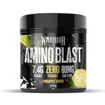 Warrior Amino Blast 270g – BCAA Powder – Branched Chain Amino Acids Supplement, Intra Workout & Recovery, Energy Drink – 30 Servings (Pineapple Crush)