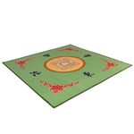 TJ Global Universal Mahjong/Paigow/Card/Game Table Cover 31.5" x 31.5" (80cm x 80cm) (Green)