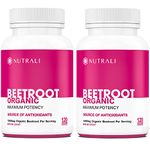 NEW Organic Beetroot Capsules 1400mg per serving HIGH POTENCY (700mg per capsule) 240 Vegan Capsules, Non-GMO Raw Beet Root Powder, Beta Vulgaris Supplement, Powerful Nitric Oxide Boosting Beetroot