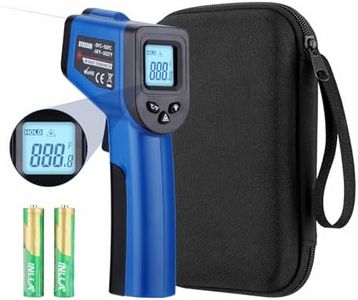 Infrared Thermometer Gun for Cooking, -58℉~1022℉, Digital Laser Temperature Gun for Deep Frying, Pizza, Blackstone, Reptiles, IR Thermometer with Carrying Storage Case, Larger Font, LCD Backlit, Blue