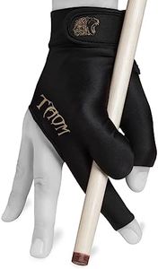TAOM Midas Ultra Silky Thin Billiards Pool Cue Gloves Right Bridge Glove for Left Handed Player Size Medium (M)