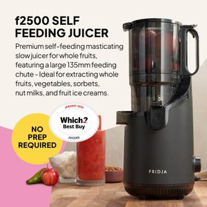 Fridja f2500 Slow Juicer – Matte Black Cold Press Extractor