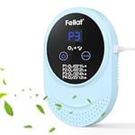 Ozone Generator, FELLAT 150mg/h Ozone Machine Odor Removal for Home & Pets, Portable Ozone Generator with Negative Ion, Odor Eliminator for Home, Smoke, Room Deodorizer for Pets, Closet, Toilet