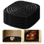 8 Pcs Chicken Nesting Box Pads, Washable Sponges Nesting Box Liners, Chicken Bedding for Coop, Chicken Nesting Box Pads, Nesting Pads, Chicken Laying Eggs Boxes, Nesting Pads for Chicken Coop (Black)