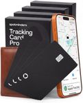 SPOTMINDERS Apple MFi Certified Credit Card Wallet Tracker PRO 4-Pack (iOS Only) Works with Apple Find My Tracking Card for Wallet Rechargeable Tag IP68 0.07in Slim iPhone Item Finder for Tags Luggage