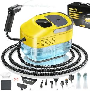 2026 New 3 Level Adjustable Pressurized Handheld Steam Cleaner for Home, 10s Heat-Up Handheld Steamer for Cleaning, 1.6 Qt Tank Portable Steam Cleaner Handheld for Car 1 PCS Yellow
