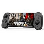 Wireless Controller for iPhone/Android, MFi Bluetooth Mobile Game Gamepad for iOS/Switch Remote/Lite/PC/PS/Cloud Gaming Stretchable Joystick for iPhone 15 14 13/Plus/Pro/Max, Direct Play (Black)