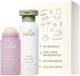 SALEE. - Hair Styling Cream & Wax Stick Duo Travel Size For Women & Kids | Anti-Frizz Leave-In Smoothing Cream & Wax Flyway Tamer Wand for All Hair Types