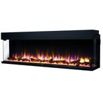 Endeavour Fires Rosedale 3D Media Wall Inset Electric Fireplace with Multi Flame Colours Log & Crystal Set, 7day Programmable Remote Control 1&2kW (60"/1530mm)
