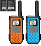 AWANFI Walkie Talkies for Adults Kids, 2 Pack Rechargeable Walkie Talkies with 1200mAh Battery, Long Range 16 Channels Radios, Walky Talky with USB-C Cable, VOX-Hands free for Outdoor Camping Hiking