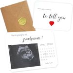 HAMUIERS Pregnancy Announcement for Grandparents, Grandparents Baby Announcement Ideas Card, Sonogram Picture Pregnancy Announcement, First Time Grandparents Gift