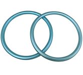 Sling Rings 3-inch Diameter by Cutie Carry. Infant Approved, mom Loved. Aluminum, lab Tested for Strength and Safety. Works with Your own Material or Convert wrap to Sling. Blue (Light Aqua)