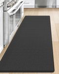 DEXI Kitchen Rug Anti Fatigue Mats for Floor, Non Skid Cushioned Comfort Standing Kitchen Mat Waterproof Runner Mat, 24"x59", Black