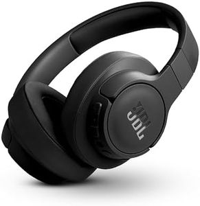 JBL Tune 770NC Wireless Over Ear ANC Headphones with Mic, Upto 70 Hrs Battery, Speed Charge : 5 min Charge Gives up to 3H of Playback, Google Fast Pair, Dual Pairing, BT 5.3 (Black)