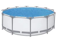 Crystals Solar Pool Cover for Swimming Pools | Thermal Blanket | Thermal Towel for 15 Feet Steel Pools - Round, Blue (15 FT Cover for Steel Pool)